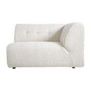 Module d'angle droit 2 places en bouclé crème Vint - Hkliving - The Cool Republic