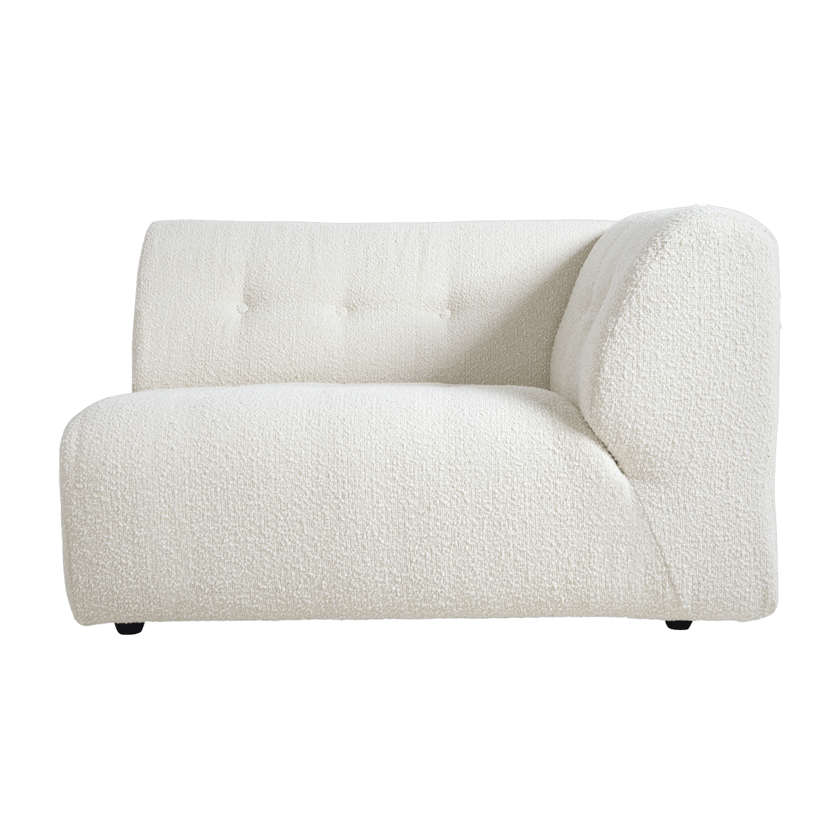 Module d'angle droit 2 places en bouclé crème Vint - Hkliving - The Cool Republic