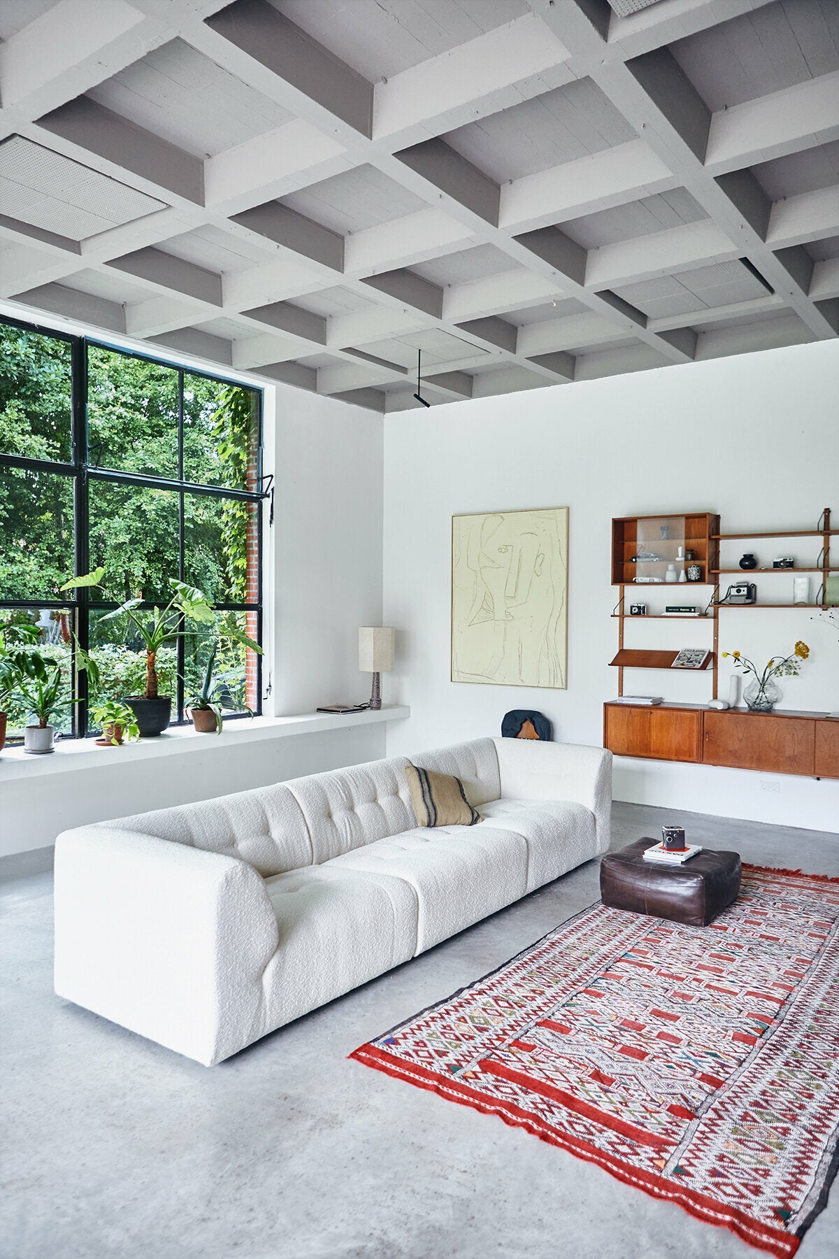Module d'angle droit en bouclé crème Vint - Hkliving - The Cool Republic