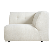 Module d'angle droit en bouclé crème Vint - Hkliving - The Cool Republic