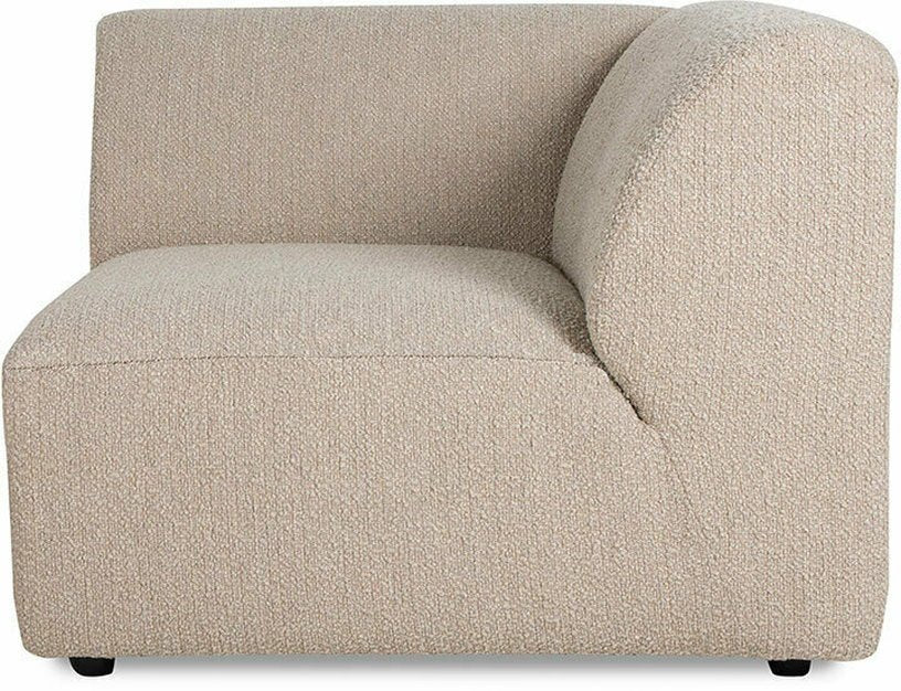 Module d'angle droit en bouclé taupe Jax - Hkliving - The Cool Republic