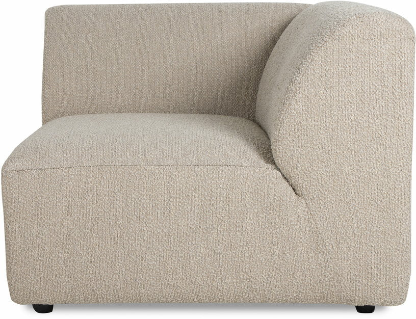 Module d'angle droit en bouclé taupe Jax - Hkliving - The Cool Republic