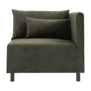 Module d'angle droit en velours Slow Green - House Doctor - The Cool Republic