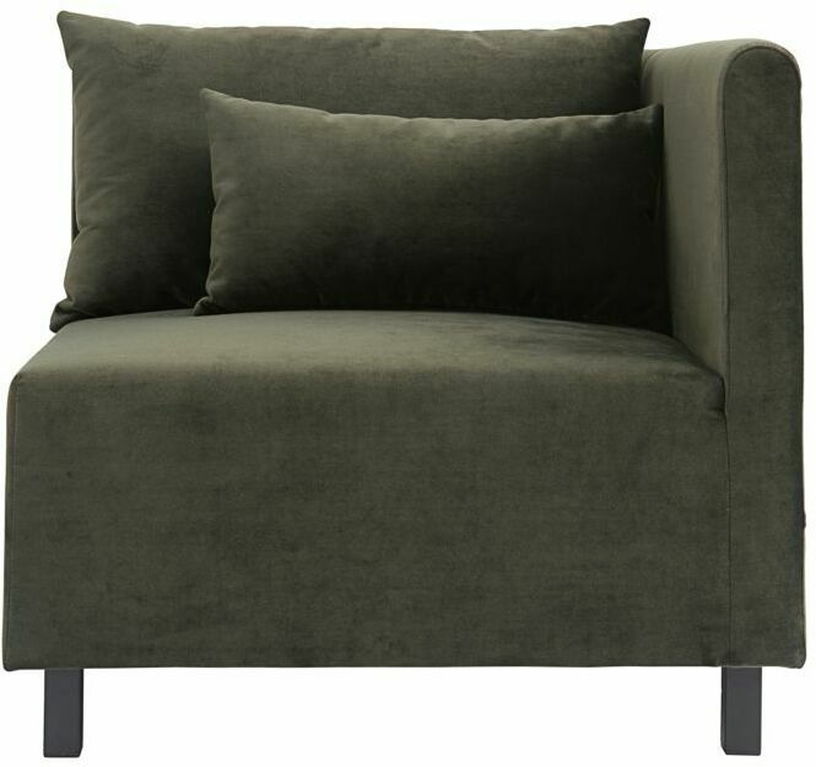 Module d'angle droit en velours Slow Green - House Doctor - The Cool Republic