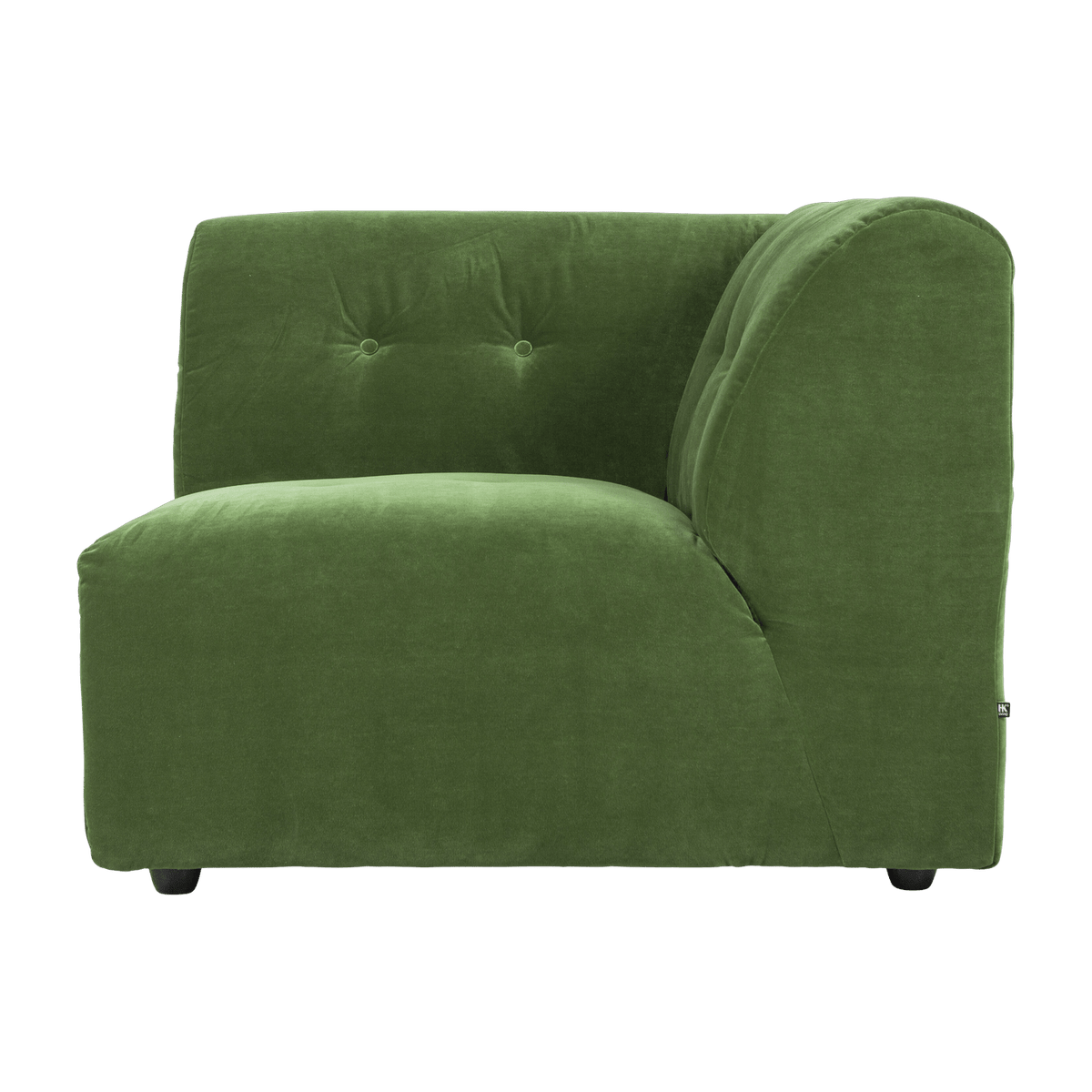 Module d'angle droit en velours vert Vint - Hkliving - The Cool Republic