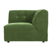 Module d'angle droit en velours vert Vint - Hkliving - The Cool Republic