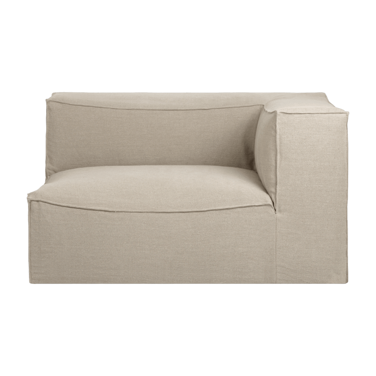 Module d'angle droit profond L 2 places beige Catena - Ferm Living - The Cool Republic