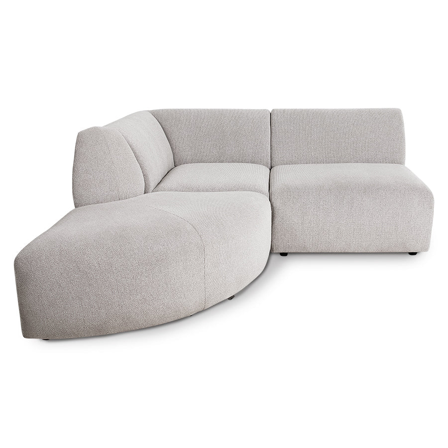 Module d'angle droit sneak gris clair Jax - Hkliving - The Cool Republic