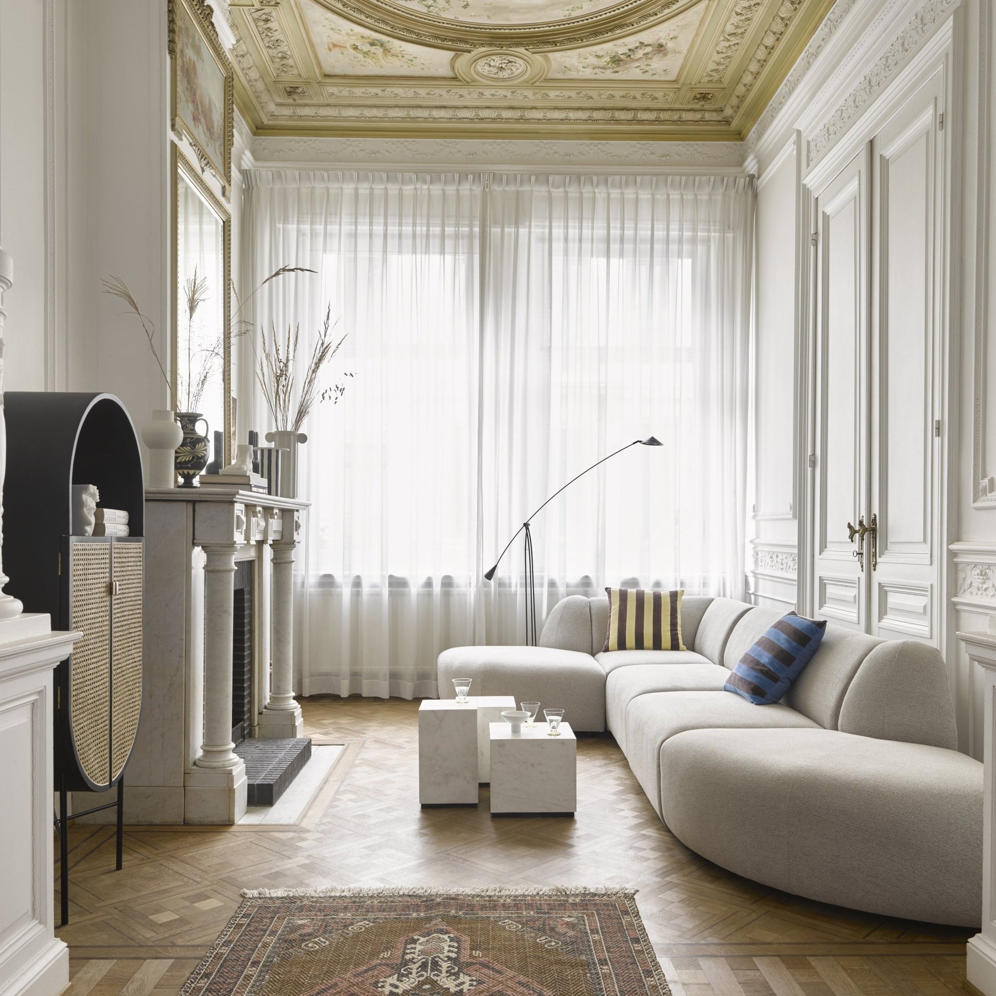 Module d'angle droit sneak gris clair Jax - Hkliving - The Cool Republic