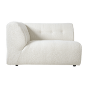 Module d'angle gauche 2 places en bouclé crème Vint - Hkliving - The Cool Republic