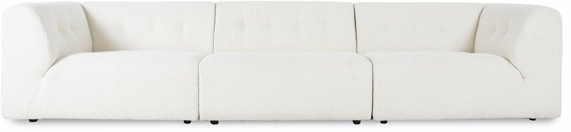 Module d'angle gauche en bouclé crème Vint - Hkliving - The Cool Republic