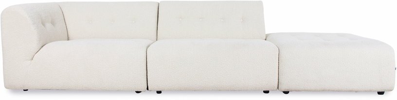 Module d'angle gauche en bouclé crème Vint - Hkliving - The Cool Republic