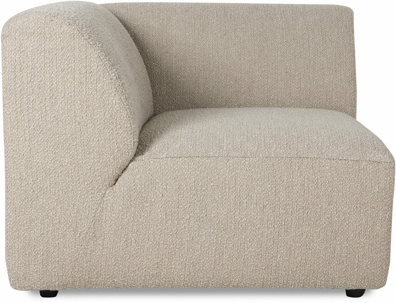 Module d'angle gauche en bouclé taupe Jax - Hkliving - The Cool Republic