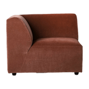 Module d' angle left velvet brick Jax - Hkliving - The Cool Republic