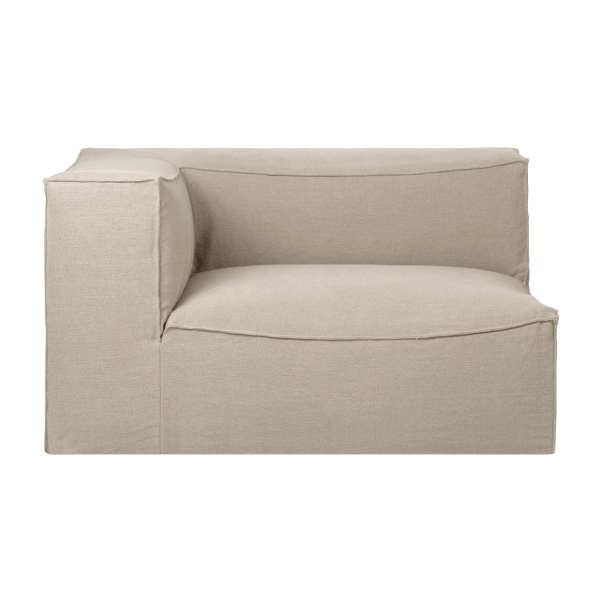 Module d'angle gauche L beige Catena - Ferm Living - The Cool Republic
