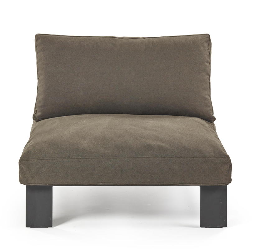 Module de canapé d'extérieur marron en aluminium - Serax - The Cool Republic