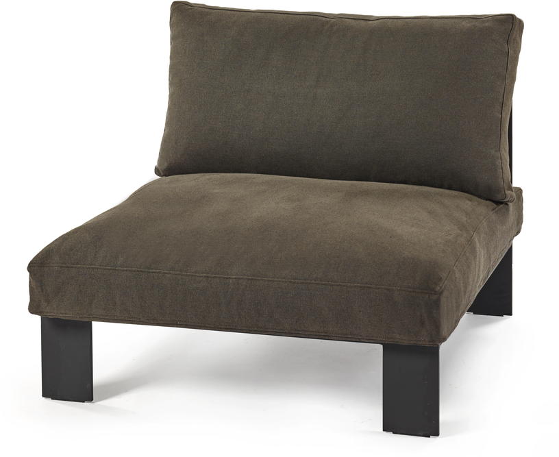 Module de canapé d'extérieur marron en aluminium - Serax - The Cool Republic