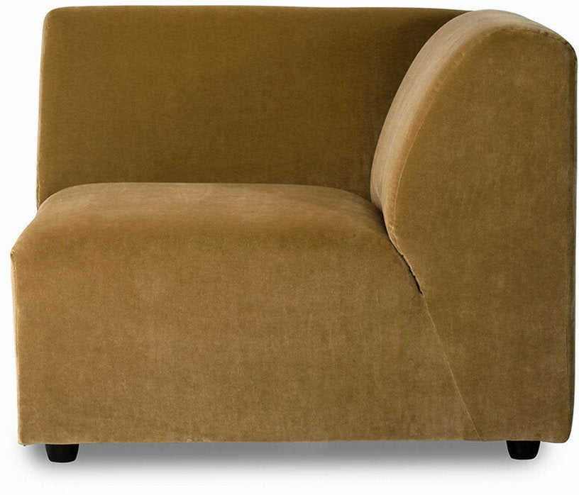 Module de fin angle droit en bouclé taupe Jax - Hkliving - The Cool Republic