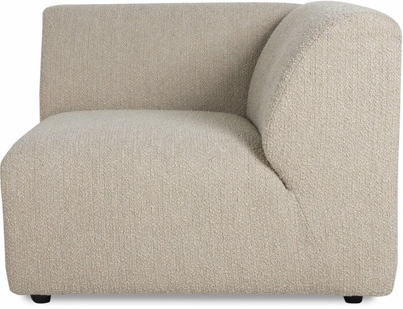 Module de fin angle droit en bouclé taupe Jax - Hkliving - The Cool Republic