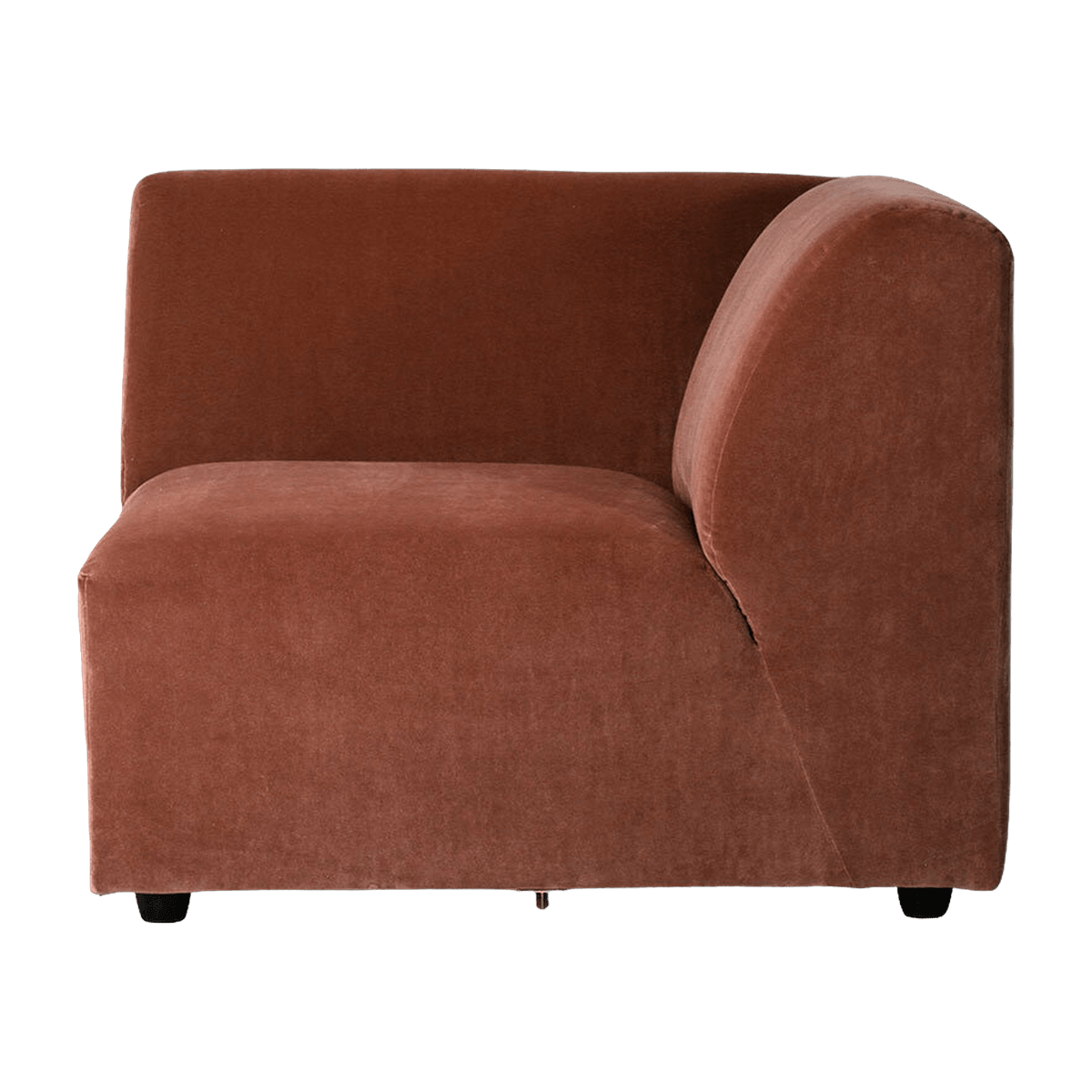 Element right end corner velvet brick Jax - HKliving - The Cool Republic