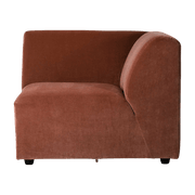 Element right end corner velvet brick Jax - HKliving - The Cool Republic