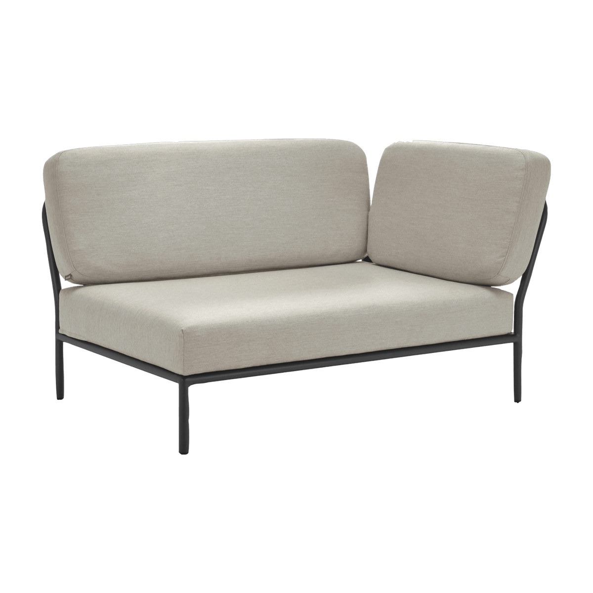 Module droit de canapé lounge gris clair LEVEL - Houe - The Cool Republic