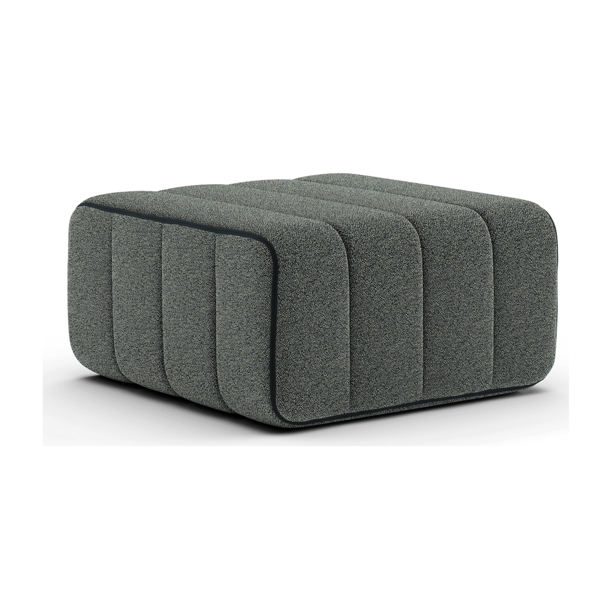 Module en tissu Sera en laine gris foncé 68x68x34cm Curt - Ambivalenz - The Cool Republic