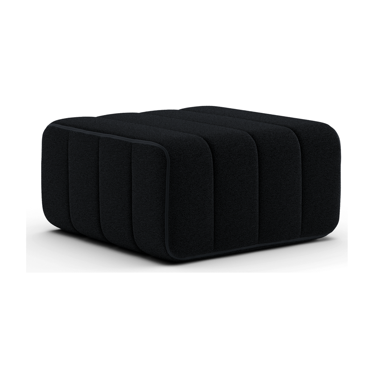 Module en tissu Sera en laine noir 68x68x34cm Curt - Ambivalenz - The Cool Republic