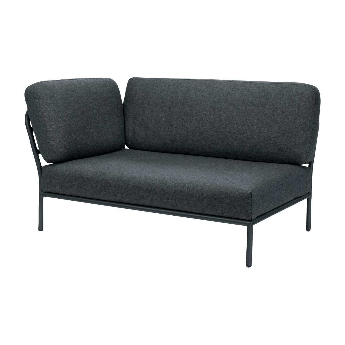 Module gauche de canapé lounge gris foncé LEVEL - Houe - The Cool Republic