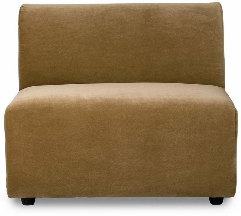 Module milieu 1 place en velours côtelé gris Vint - Hkliving - The Cool Republic