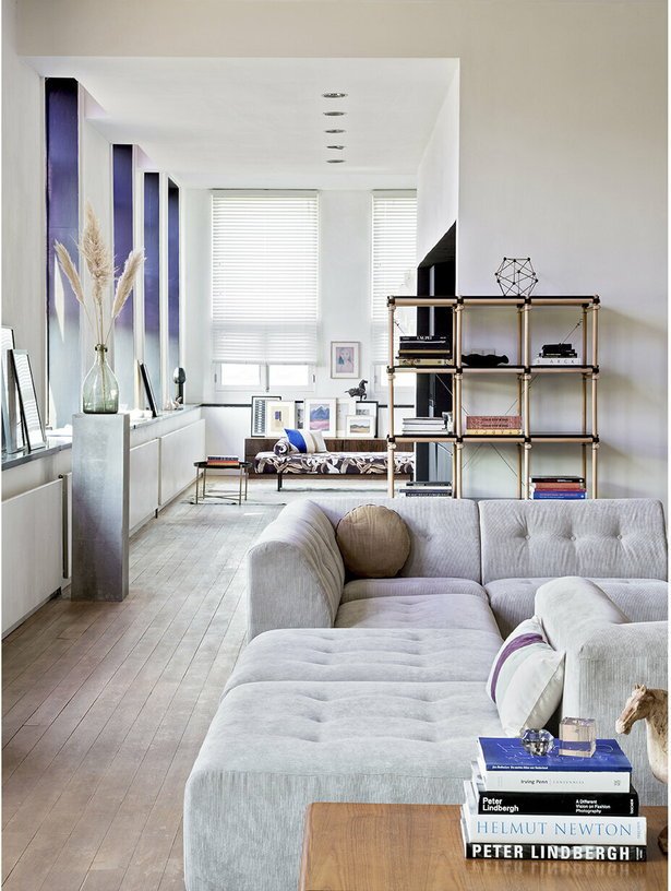 Module milieu 1 place en velours côtelé gris Vint - Hkliving - The Cool Republic