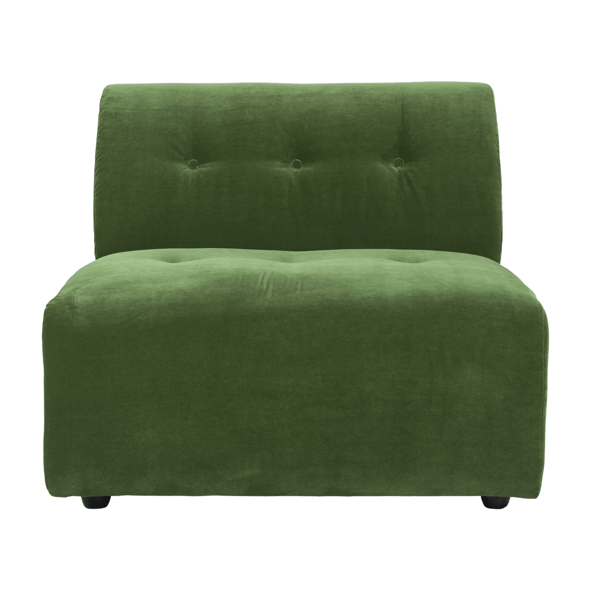 Module milieu 1 place en velours vert Vint - Hkliving - The Cool Republic