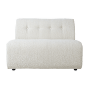 Module milieu 2 place en bouclé crème Vint - Hkliving - The Cool Republic
