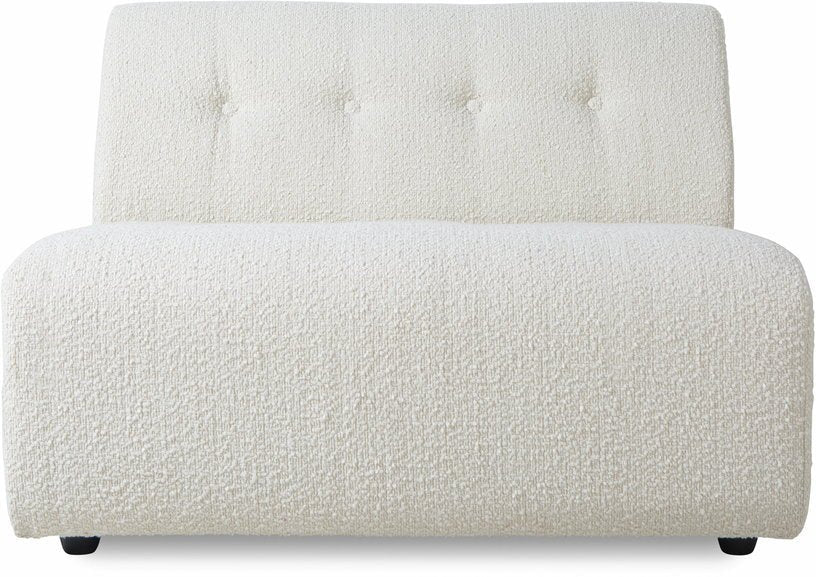 Module milieu 2 place en bouclé crème Vint - Hkliving - The Cool Republic