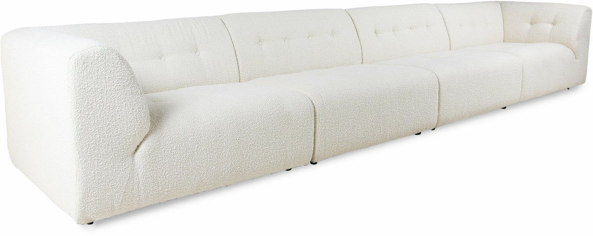 Module milieu 2 place en bouclé crème Vint - Hkliving - The Cool Republic
