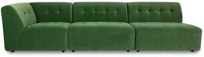 Module milieu 2 place en velours vert Vint - Hkliving - The Cool Republic