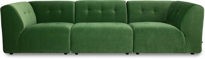 Module milieu 2 place en velours vert Vint - Hkliving - The Cool Republic