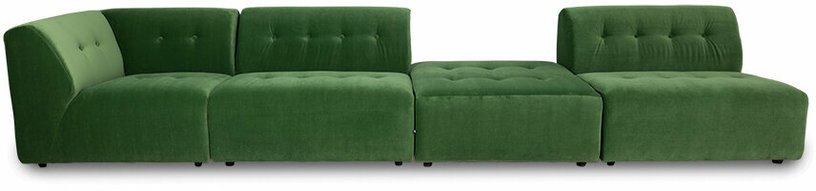 Module milieu 2 place en velours vert Vint - Hkliving - The Cool Republic