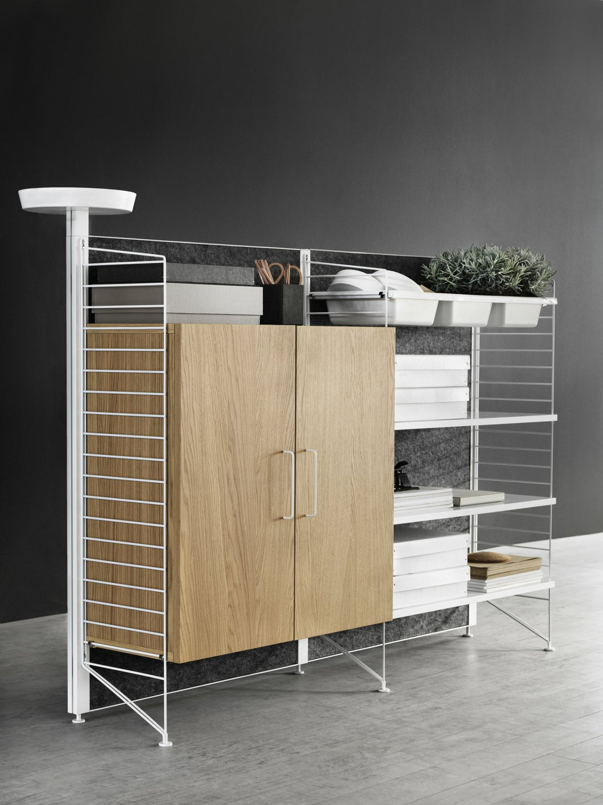 Montant à poser 30 x 115 cm Blanc - String furniture - The Cool Republic