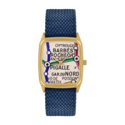 Montre en perlon bleu 26 mm Barbès - Laps - The Cool Republic