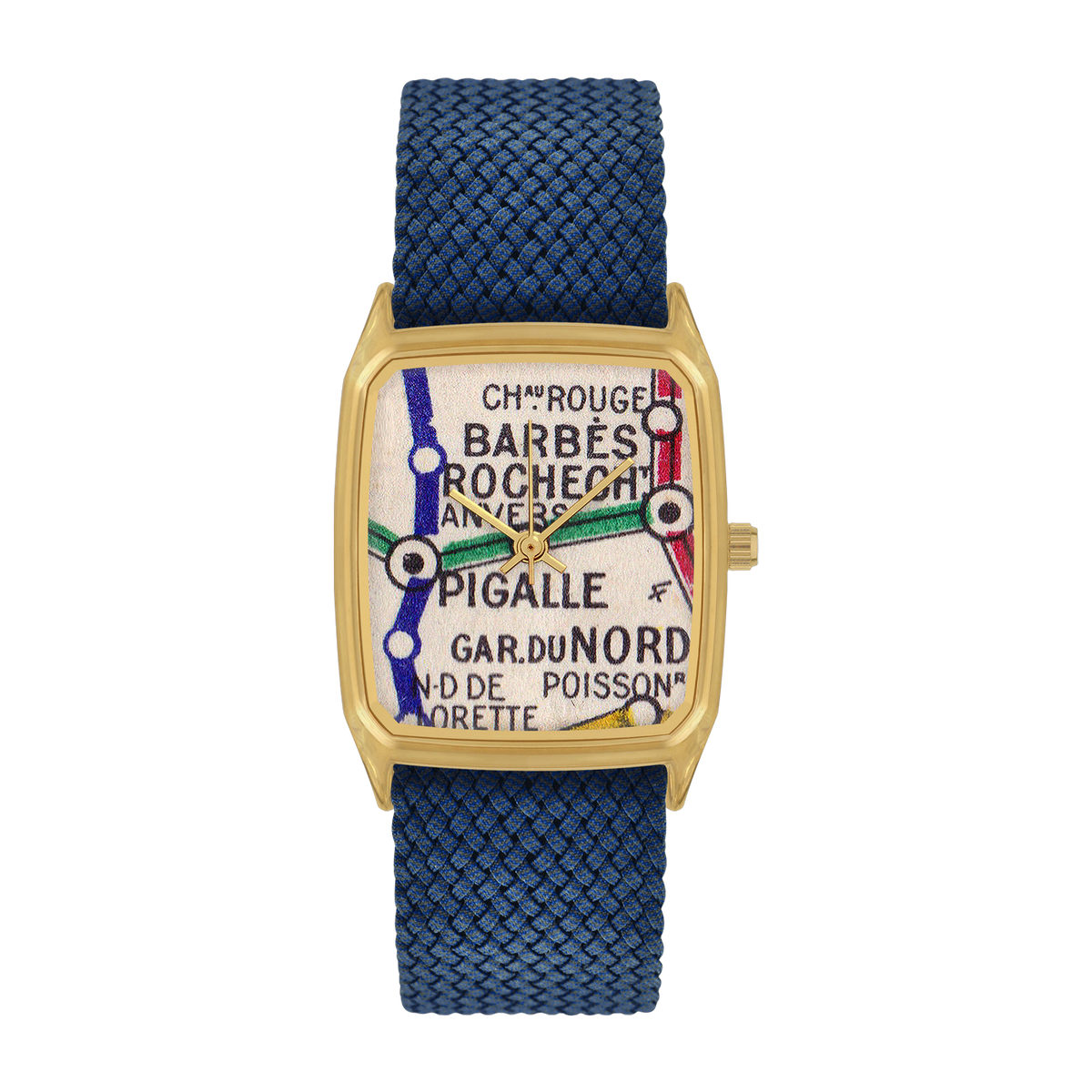 Montre en perlon bleu 26 mm Barbès - Laps - The Cool Republic