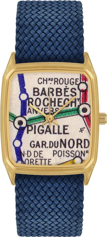 Montre en perlon bleu 26 mm Barbès - Laps - The Cool Republic