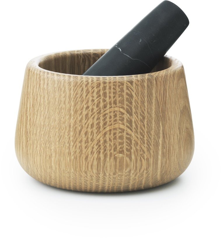 Mortier et pilon en chêne et marbre noir Craft noir - Normann Copenhagen - The Cool Republic