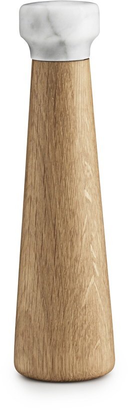 Moulin à sel en chêne naturel et marbre blanc 27 cm Craft Oak/blanc - Normann Copenhagen - The Cool Republic