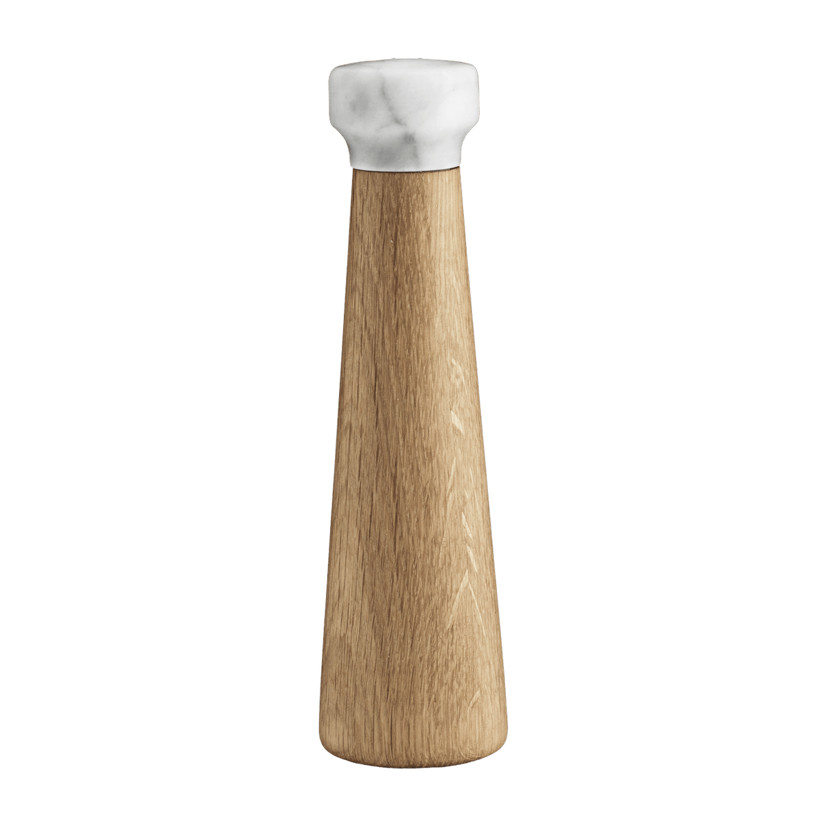 Moulin à sel en chêne naturel et marbre blanc 27 cm Craft Oak/blanc - Normann Copenhagen - The Cool Republic