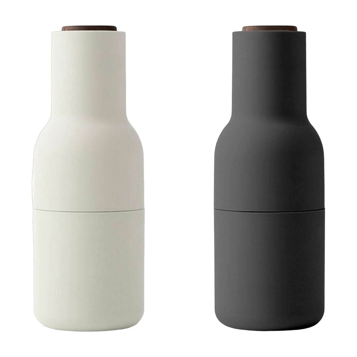 Moulin à sel et moulin à poivre gris et blanc Bottle - Audo - The Cool Republic