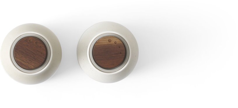 Moulin à sel et moulin à poivre sable et blanc Céramique Bottle Grinder - Audo - The Cool Republic