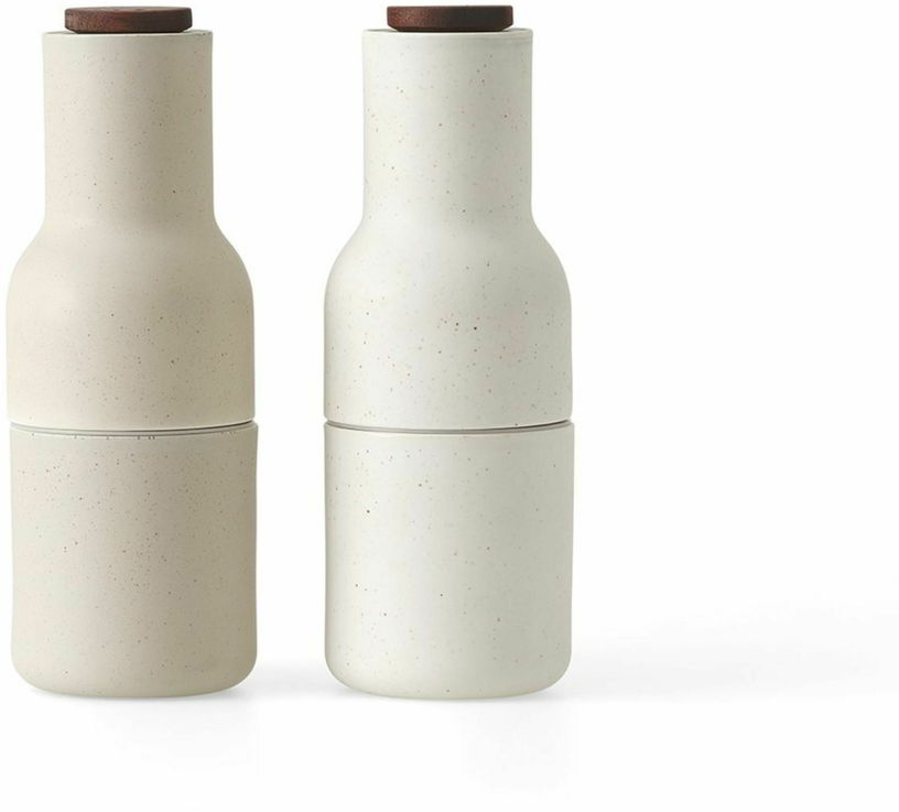 Moulin à sel et moulin à poivre sable et blanc Céramique Bottle Grinder - Audo - The Cool Republic