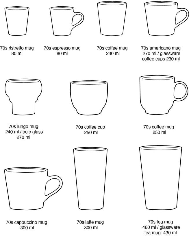 Mug américano Night en céramique Vaisselle 70's - HKliving - The Cool Republic