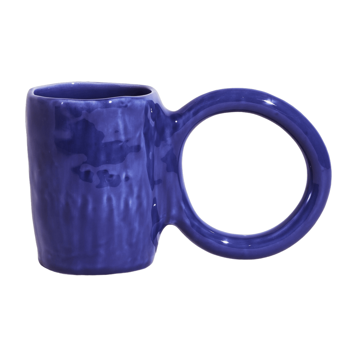 Mug en faïence bleu 12 cm Donut - Petite Friture - The Cool Republic